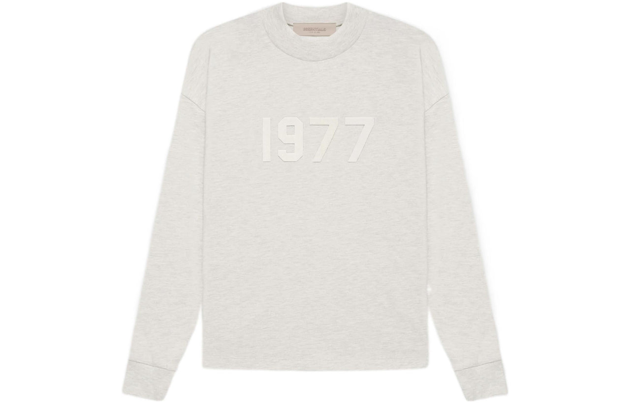 Fear of God Essentials SS22 Long Sleeve T-Shirt 1977 'Light Oatmeal' FOG-SS22-238