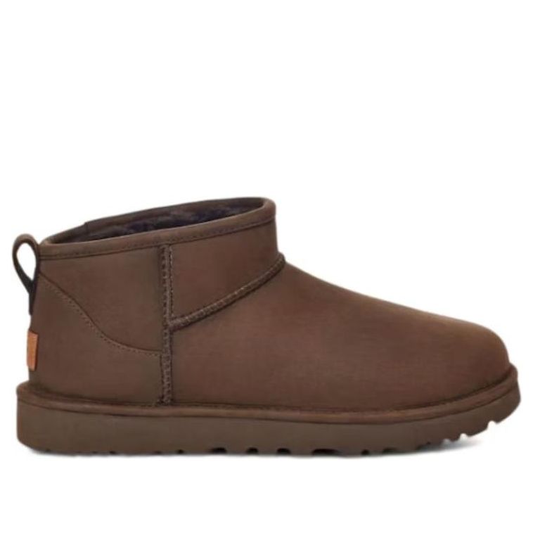 (WMNS) UGG Classic Ultra Mini Leather Boot 'Chocolate' 1157170-CHO
