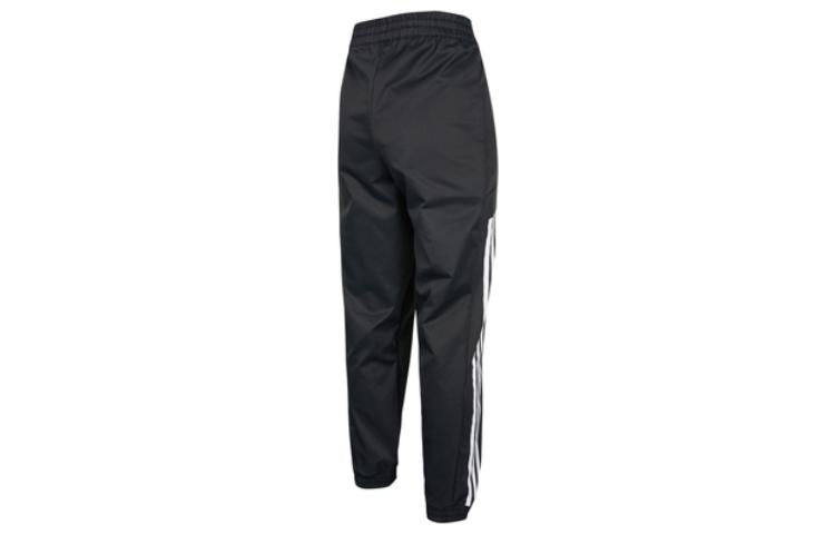 (WMNS) adidas Solid Color Side Stripe Printing Elastic Waistband Sports Pants/Trousers/Joggers Autumn Black HE9993