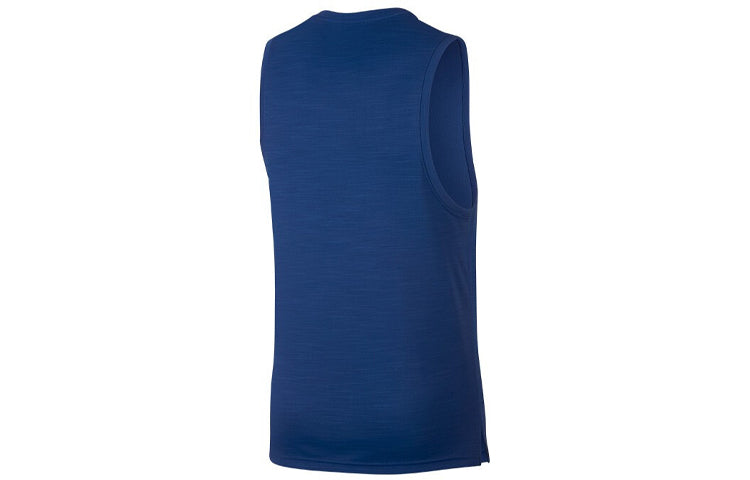 Men's Nike Sleeveless Training Tight Blue Vest AQ0464-480