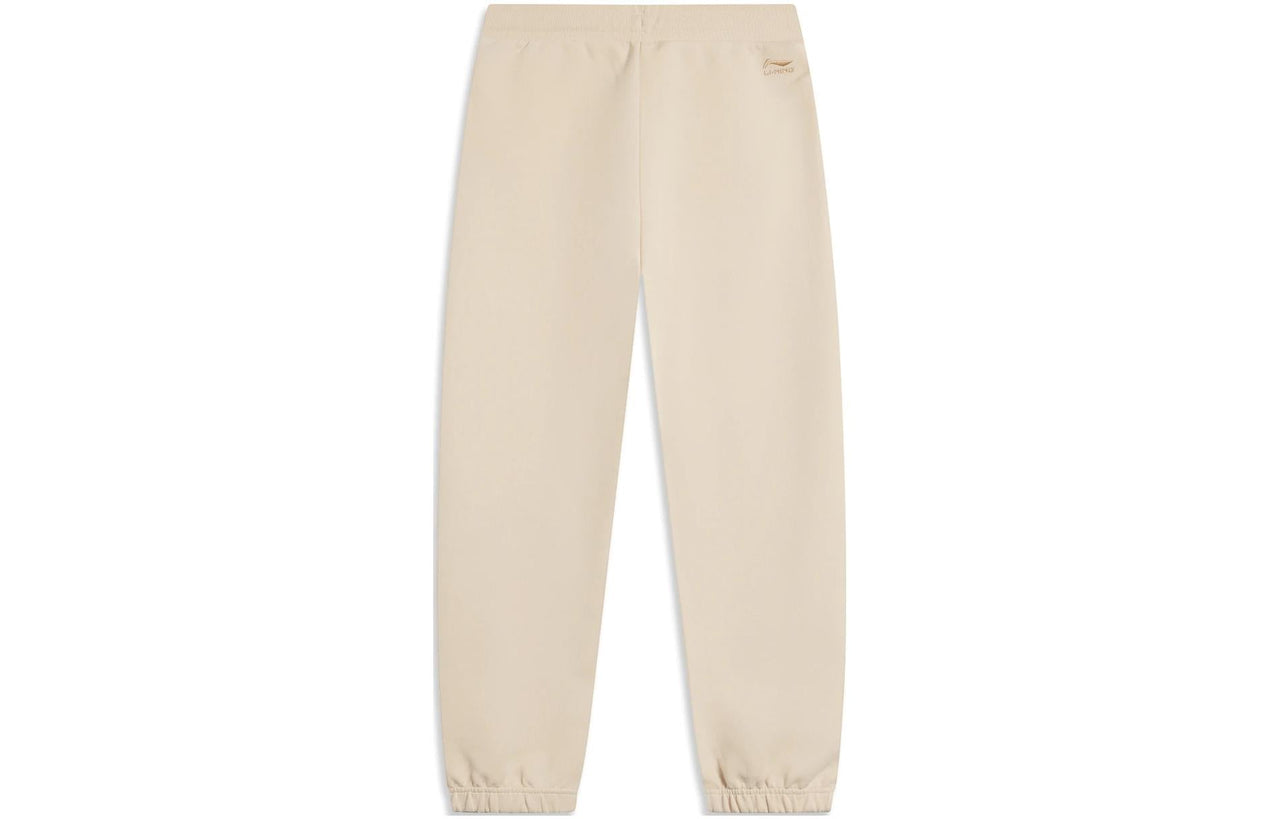 (WMNS) Li-Ning Chinese Culture Graphic Joggers Sweatpants 'Light Khaki' AKLT906-1