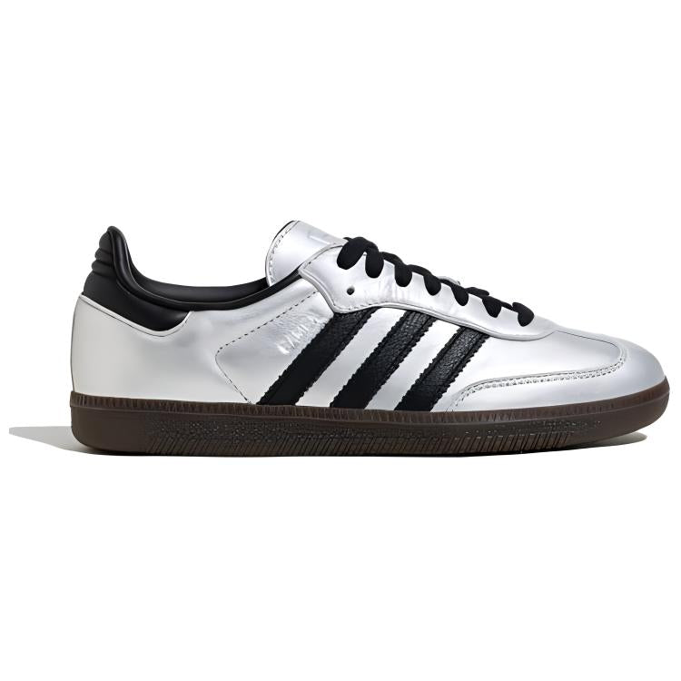 (WMNS) adidas Samba OG 'Silver Metallic Black Gum' JI4218