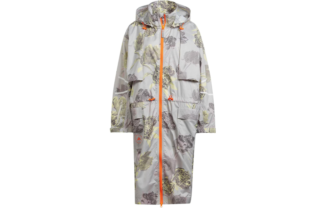 (WMNS) adidas By Stella McCartney Sportswear Long Parka Asia Sizing 'Grey Orange' IN3635