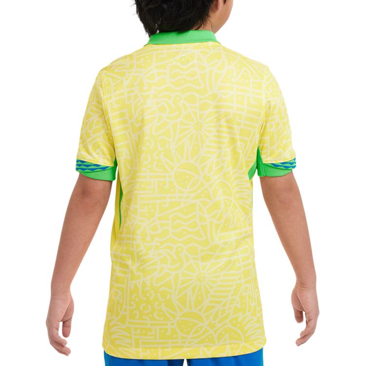 (GS) Nike Dri-DIT Brazil 2024 Stadium Home Soccer Replica Jersey 'Yellow' FJ4409-706