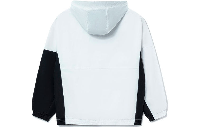 Li-Ning BAD FIVE Sports Basketball Hooded Jacket 'White Black' AFDS075-1