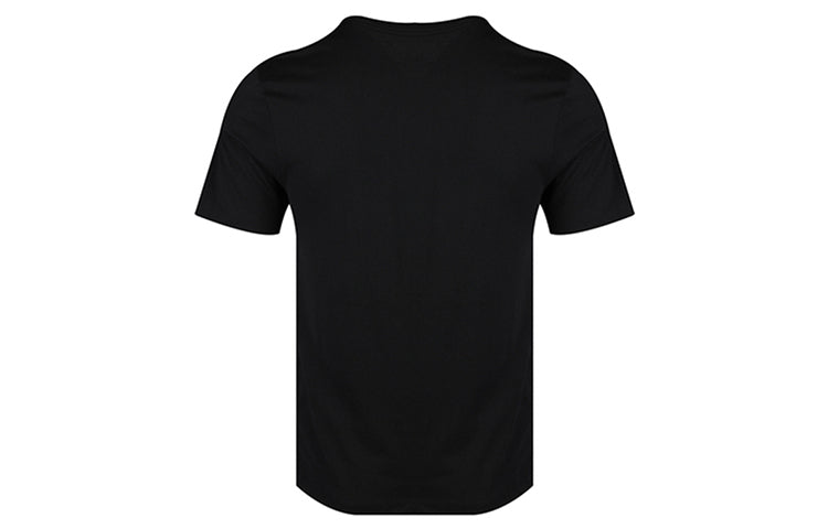 Air Jordan Poolside Flowers Alphabet Printing Short Sleeve Black CQ2061-010