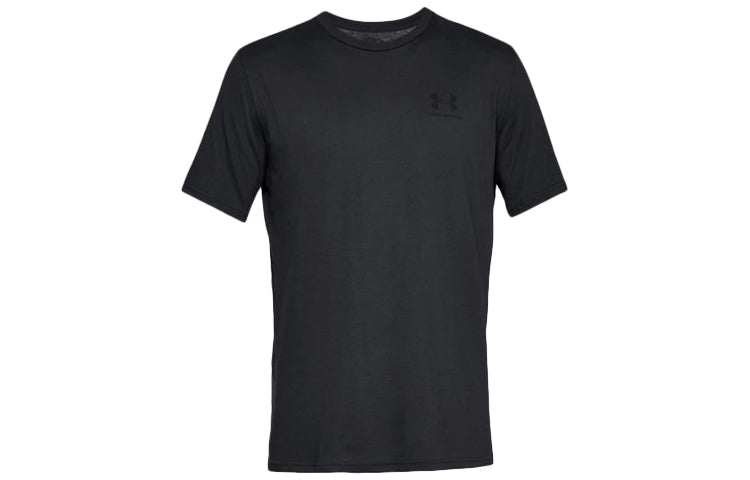Under Armour Sportstyle Training Sports Short Sleeve Couple Style Black 1326799-001