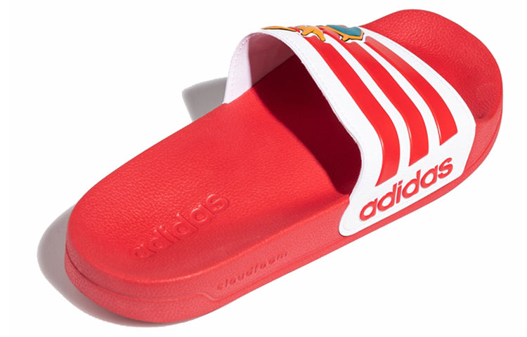 Pokmon x adidas neo Adilette Shower Red Shoe Unisex 'Red White' FW0073