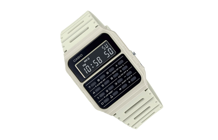 CASIO Unisex YOUTH Calculator Multi-function Waterproof Unisex Mens White Digital CA-53WF-8B