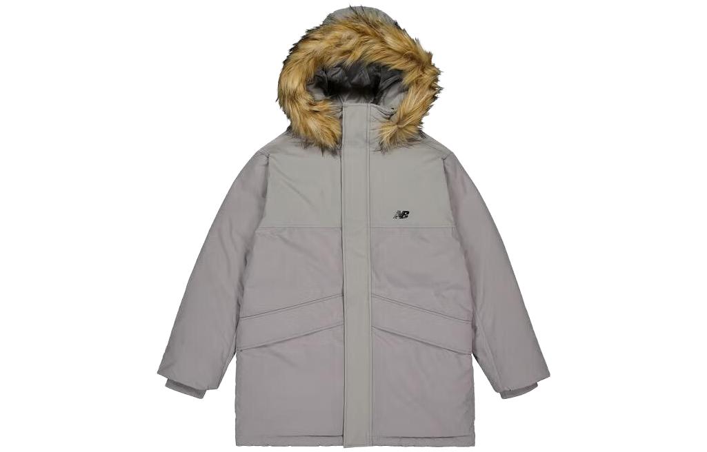 New Balance Warm Hooded Coat 'Grey' AMJ33330-TAG