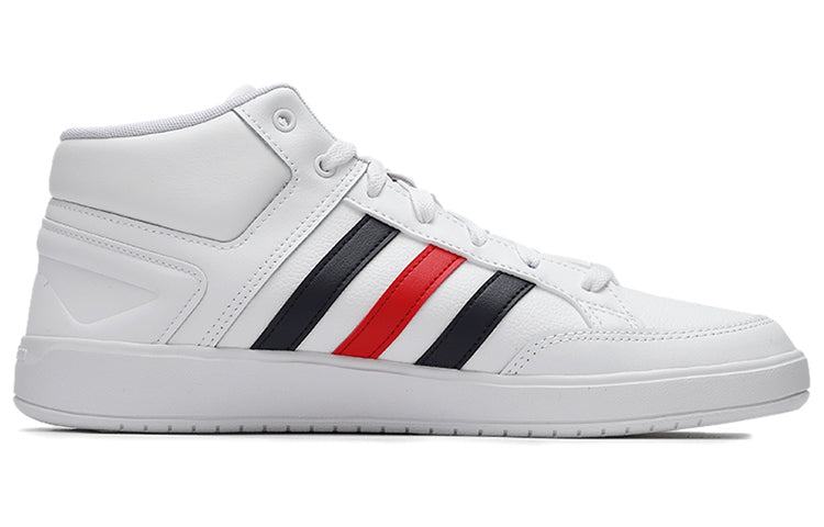 adidas All Court Mid Shoes Black/White/Red H02982