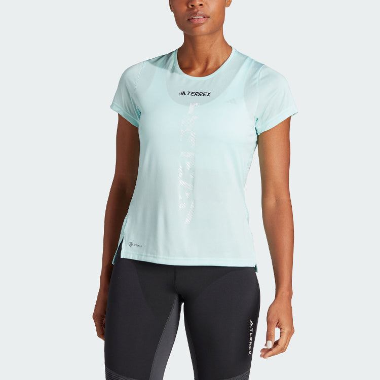 (WMNS) adidas Terrex Agravic Trail Running Tee 'Light Aqua' HZ6260