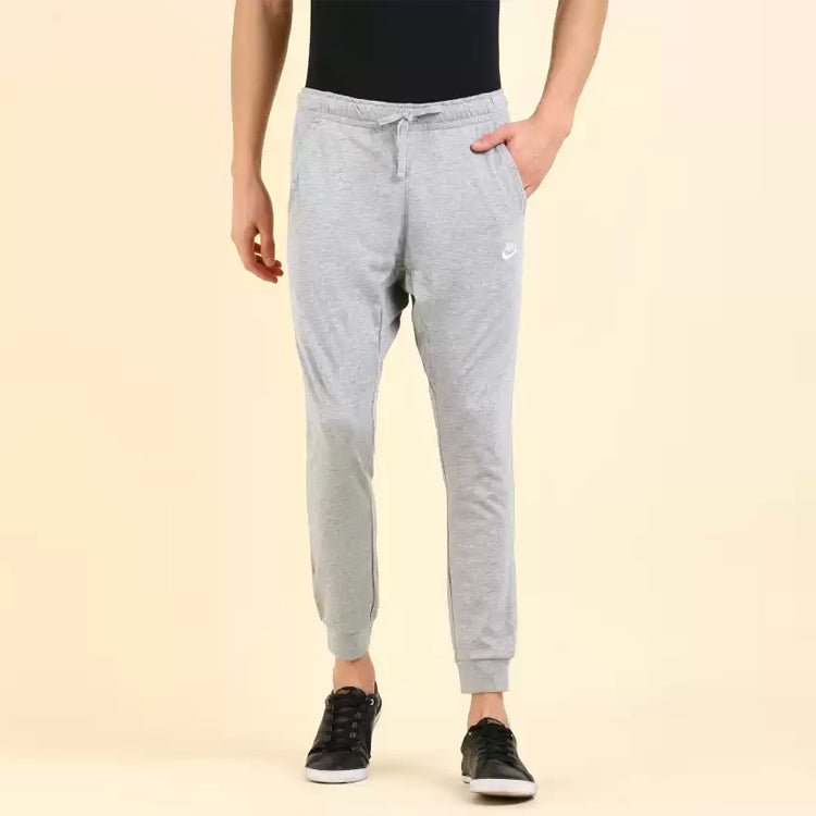 Men's Nike Solid Color Brand Logo Alphabet Printing Lacing Knit Casual Pants/Trousers Gray 804462-063