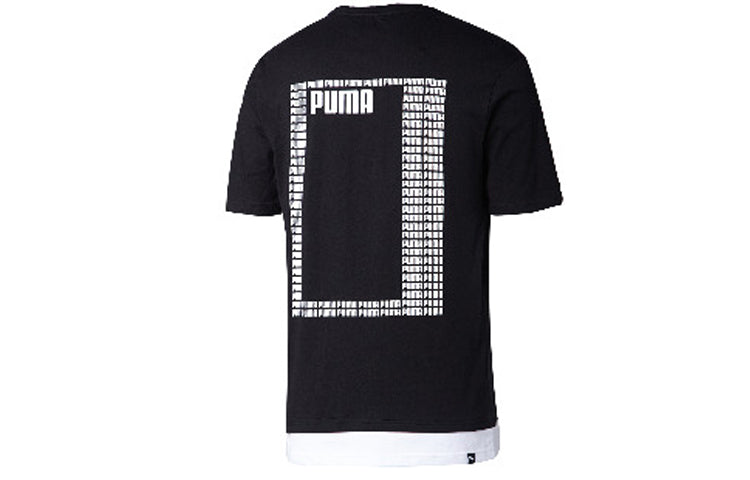 PUMA Logo Short Sleeve Summer Rebel Black 853172-01