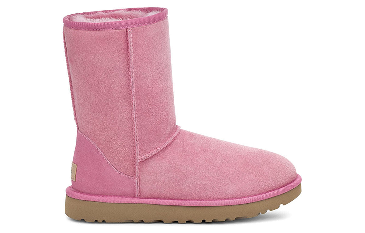(WMNS) UGG Classic Short II Boot Cozy Stay Warm Pink Red Fleece Lined 1016223-WBRR