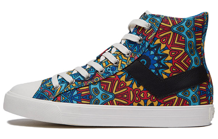 (WMNS) PONY Shooter High Canvas Shoes Black Label Multicolor 01W1SH08MO