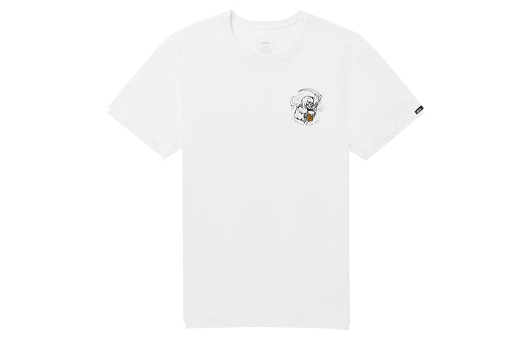 Men's Vans Skeleton Anime Printing Short Sleeve White VN0A4MLYWHT