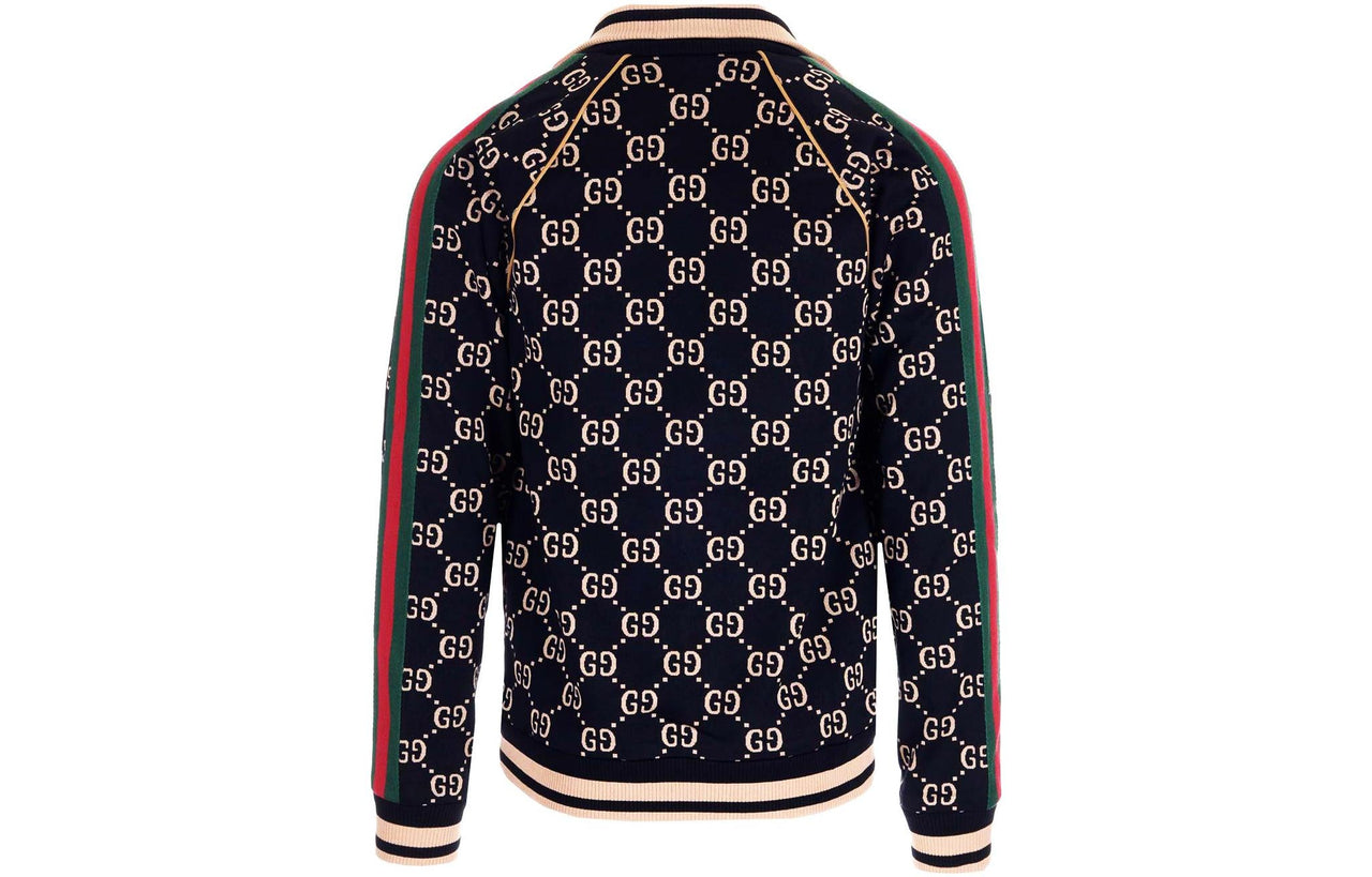 Gucci GG Gersey Cotton Jacket 'Black Camel Green Red' 695955-XJEEI-1030
