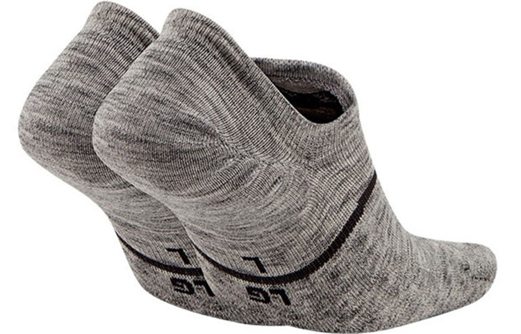 Nike Unisex Snkr Sox No-show Breathable Socks 2 Packs Grey Gray CU0692-012