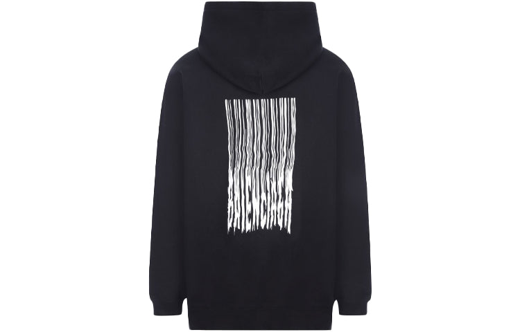 Balenciaga Barcode Cotton Hoodie 'Black' 651799TKVE61070