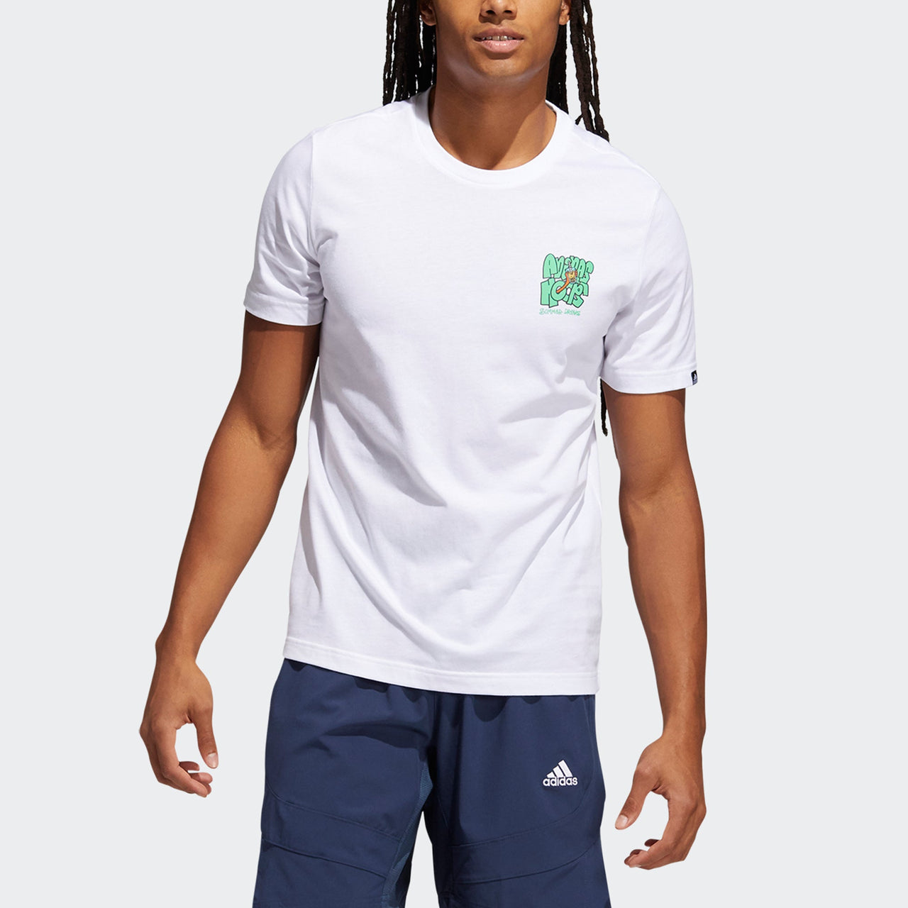 adidas Lil Stripe Boba Graphic Tee Men's White HB5485