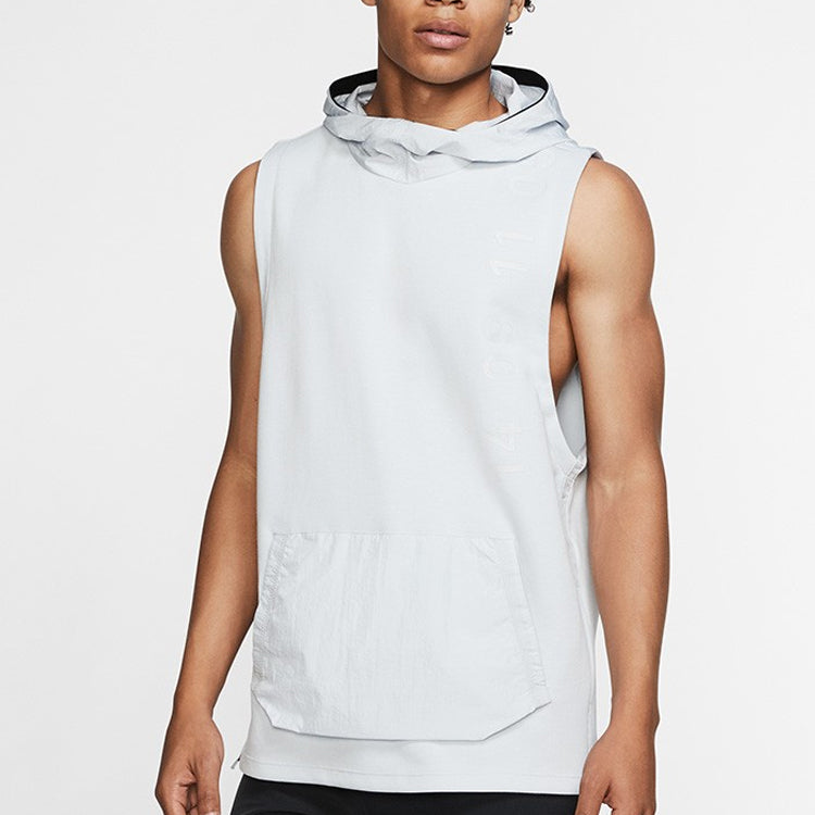 Nike Running Sports Gym hooded Vest White BV3297-043