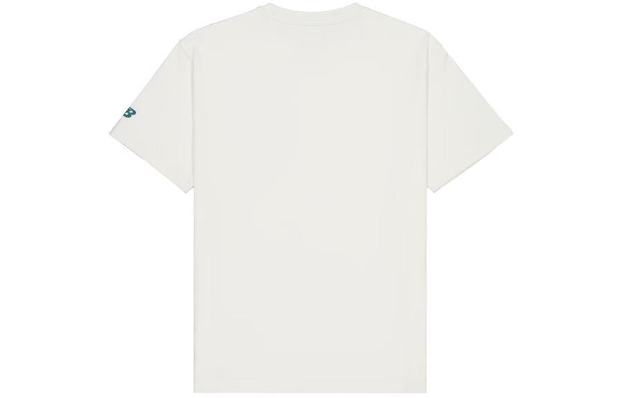 New Balance Small NBSC Graphic T-Shirt 'White Green' AMT42331-CIC
