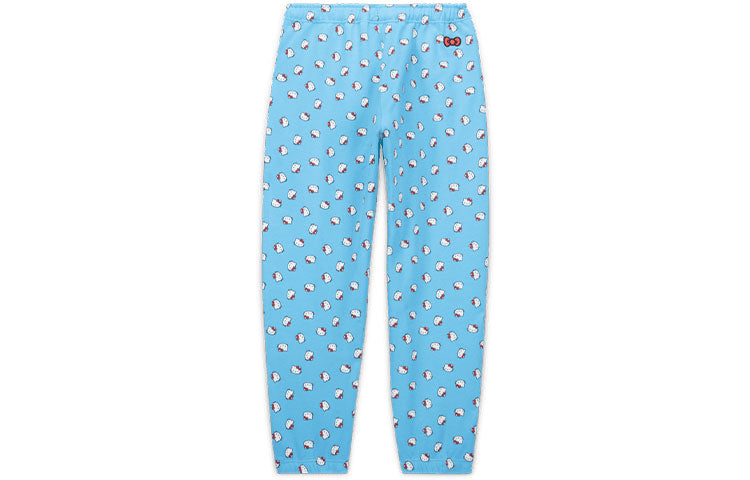 Nike x Hello Kitty Crossover Cat Full Print Casual Sports Long Pants US Edition Unisex Blue DR5517-412