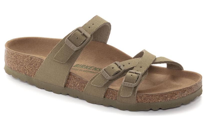 Birkenstock Franca Vegan Textile Narrow Fit Sandals 'Faded Khaki' 1024094