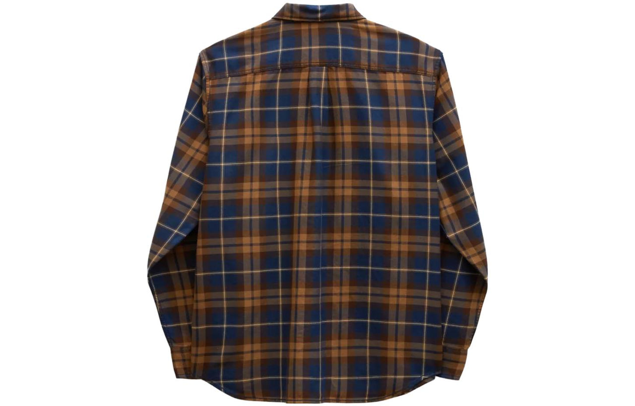 Vans Sycamore Long Sleeve Flannel Shirt 'Dress Blue' VN0A36HMCMM