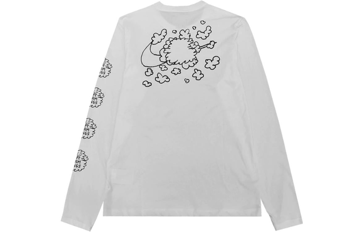 Nike long sleeves graphic T-shirt 'White' CK9466-133