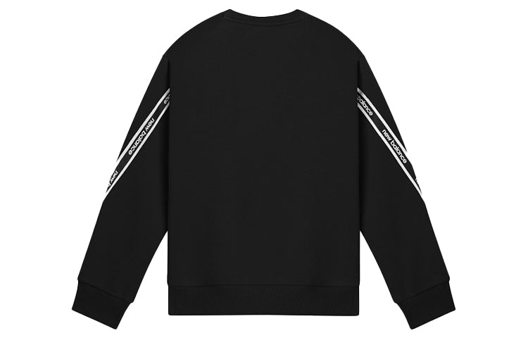 (WMNS) New Balance Crew Neck Pullover 'Black White' NCA3N512-BK