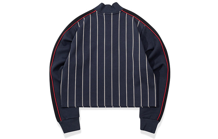 (WMNS) Fila Stand Collar Zipper Hoodie Blue T11W032210F-NV