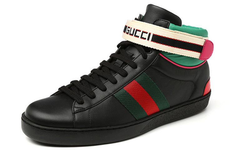 GUCCI Ace High 'Black Green Red ' 523472-0FIW0-1079