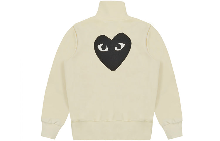 COMME des GARCONS PLAY Big Black Heart Zip Up Sweatshirt 'Off-White' AZ-T256-051-3