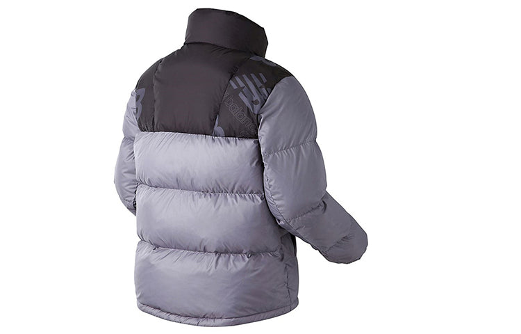 New Balance Fashion Puffer Down Jacket Asia Sizing 'Grey Black' NP840013-15