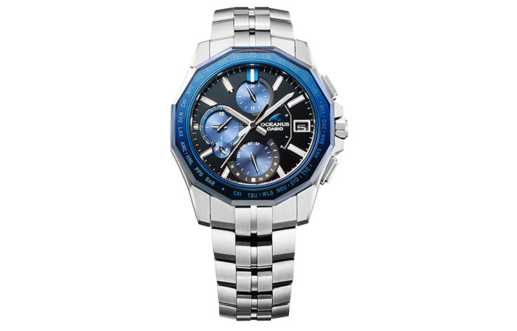 Casio Oceanus Manta Analog Watch 'Silver Marine Blue' OCW-S6000-1AJF