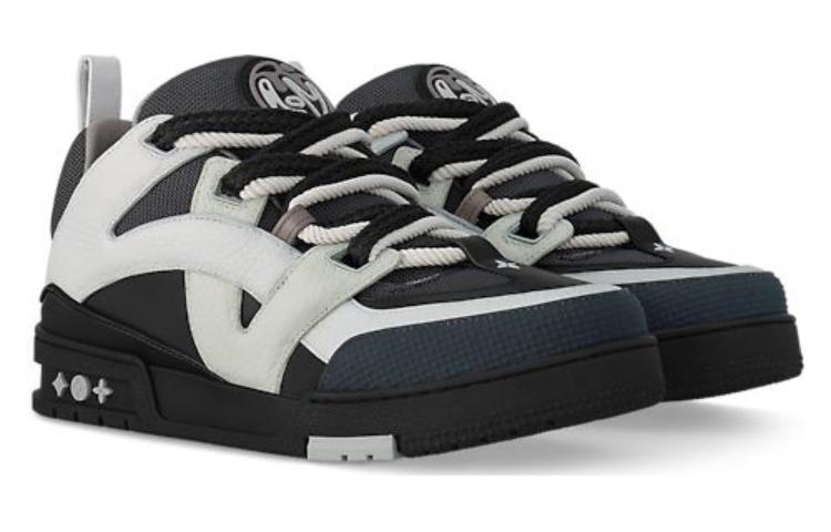 LOUIS VUITTON LV Skate Sneakers 'Black White' 1ABZ45