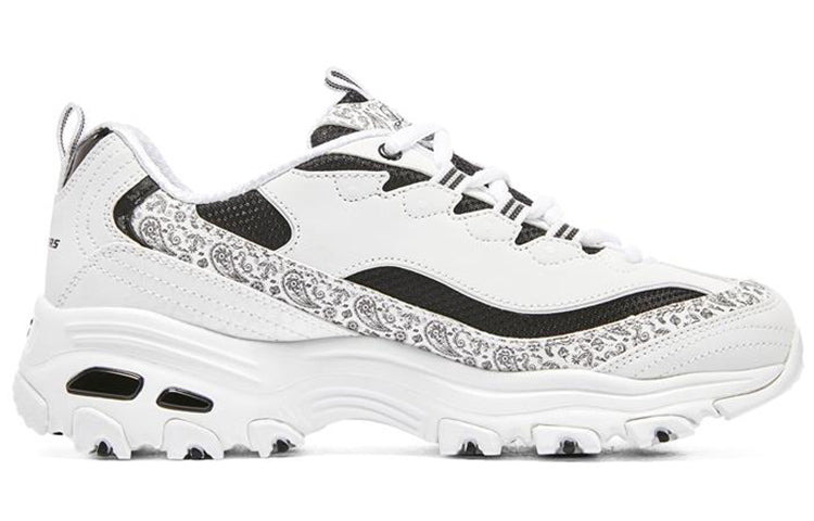 (WMNS) Skechers D'lites 4.0 'White Black' 896135-WBK