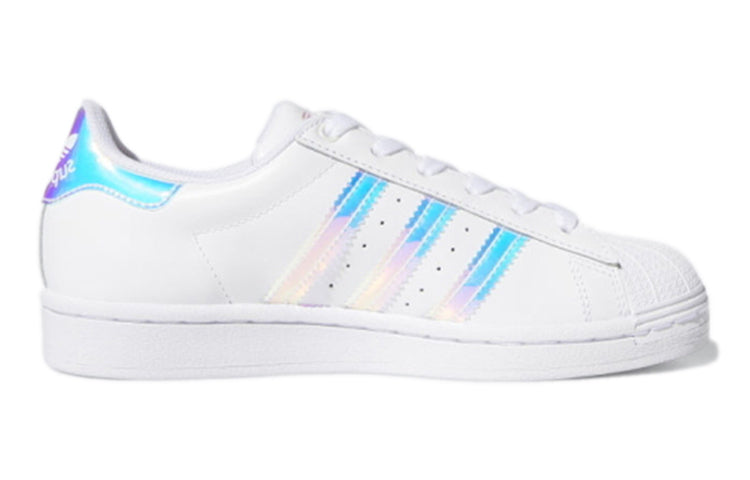 (GS) adidas Superstar J 'White Iridescent' FX7594