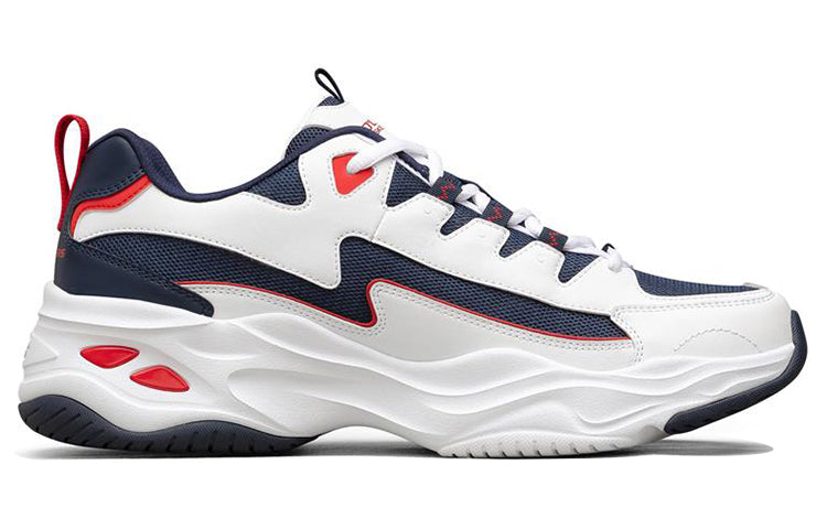Skechers D'Lites 4.0 Low-Top Running Shoes White/Blue/Red 894006-WNVR