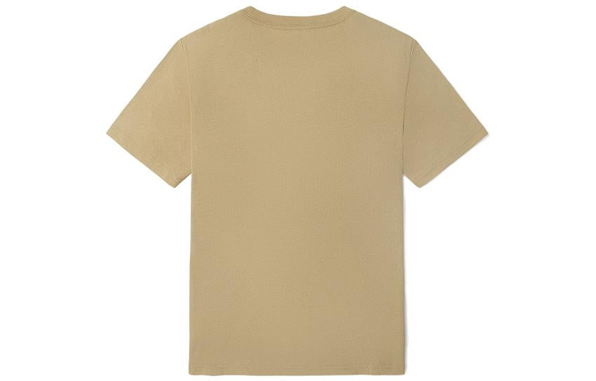 Vans Small Label Round Neck Short Sleeve Couple Style Khaki VN0A5F2W7UE