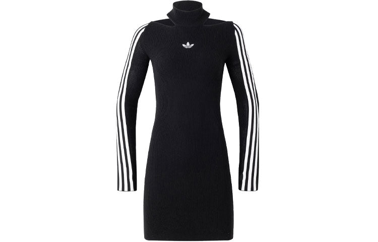 (WMNS) adidas Originals Premium Knit Dress Asia Sizing 'Black' JI7056