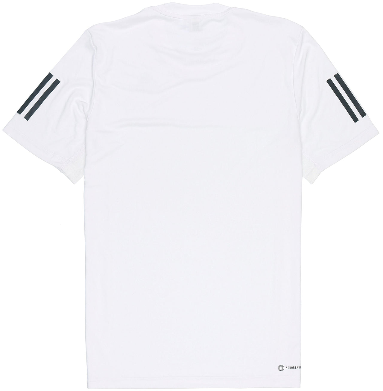 Men's adidas Solid Color Stripe Sports Breathable Round Neck Short Sleeve White T-Shirt HP1999