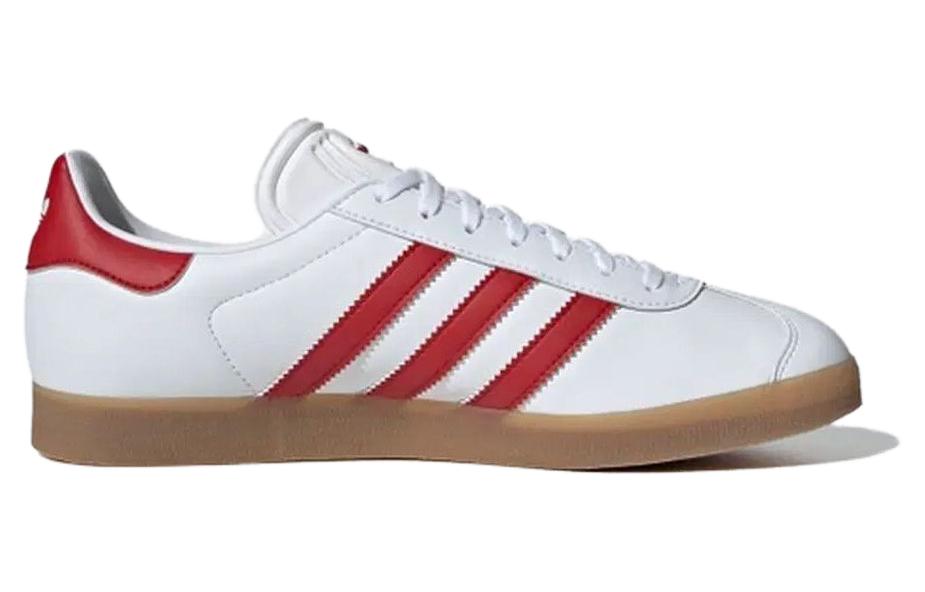 adidas Gazelle Leather 'White Red Gum' IH0377