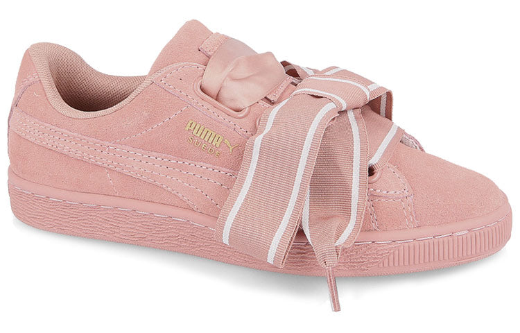 (WMNS) PUMA Suede Heart Satin II Cameo Brown 364084-03