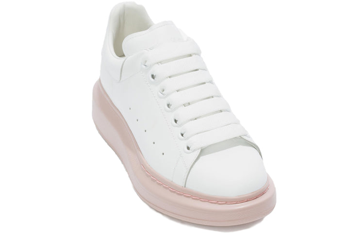 (WMNS) Alexander McQueen Oversized Sneaker 'White Pink Sole' 553770WHTQ49182