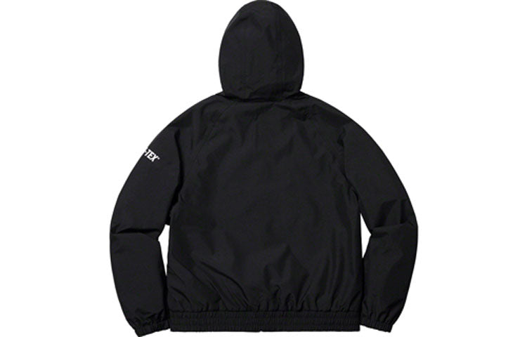 جاكيت هارينغتون بغطاء رأس من جور-تكس SS19 Supreme أسود اللون SUP-SS19-489