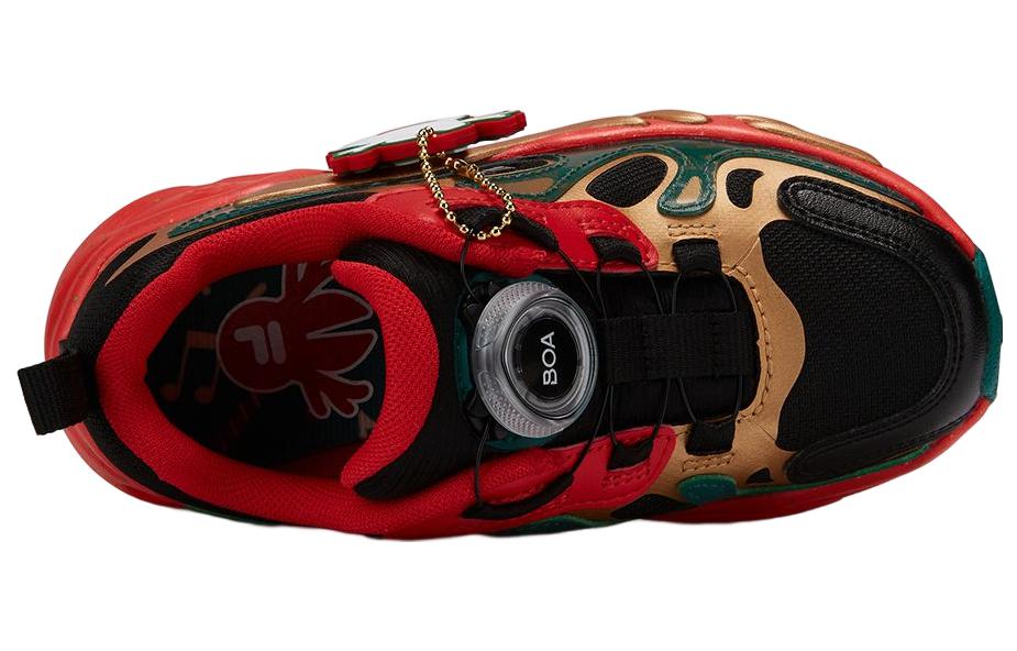 (PS) FILA Fashion Shoes 'Black Red Gold' K14B311104FBA