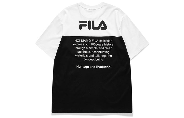 FILA MENS Fusion Multicolor Crew-neck Short Sleeve White T11M121111F-WT